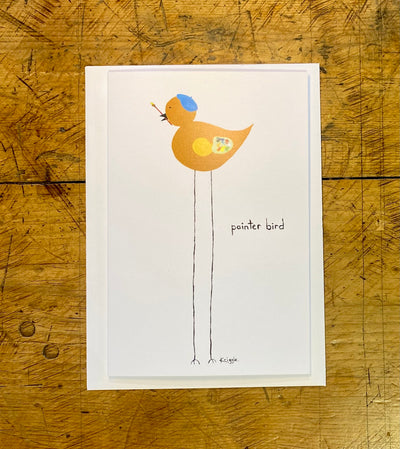 Painter Bird Greeting Card - 4x6
