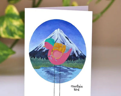Mountain Bird Greeting Card - 4x6