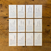 2025 Minimal Adventure Letterpress Calendar