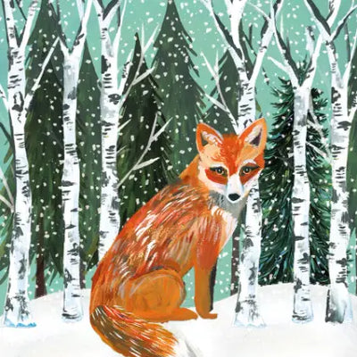 Snowy Fox/Winter Art Print