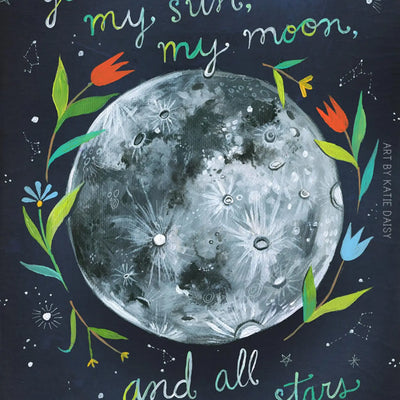 Sun Moon Stars Art Print
