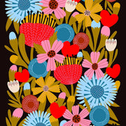 “Jolies Fleurs” or "pretty flowers"- 8.5x11 Art Print