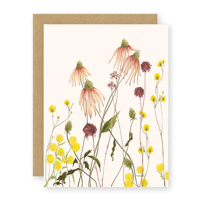 Garden Flowers Greetig Card