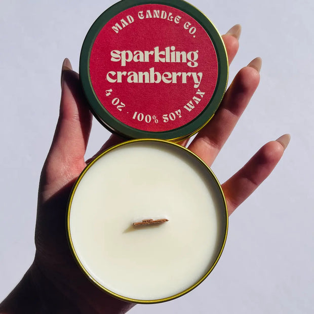 Mad Candle Co. Sparkling Cranberry 4 Oz. Candle