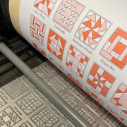 A Few Quilt Blocks Letterpress Print