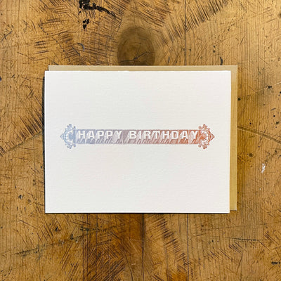 Happy Birthday Letterpress Card