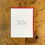 Minimal Adventure Letterpress Holiday Cards