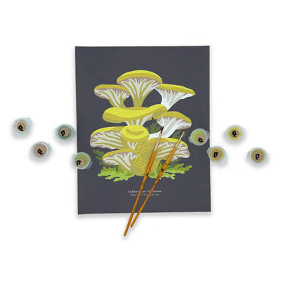 Golden Oyster Mushrooms Paint-by-Number Kit