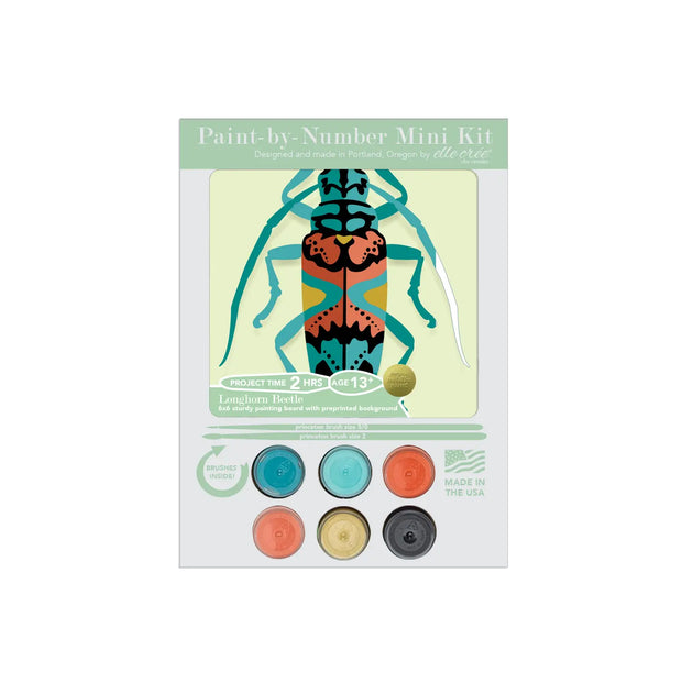 MINI Longhorn Beetle Paint-by-Number Kit