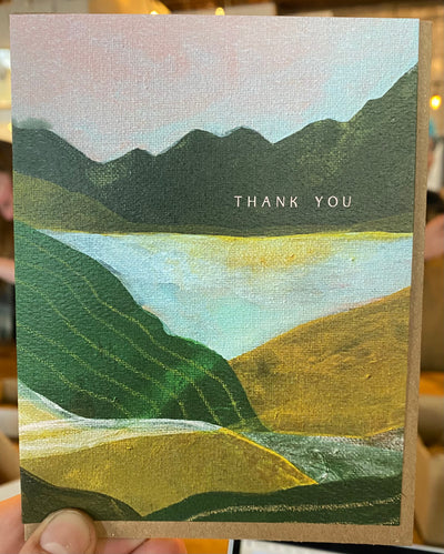 Greeting Card - Thank You Green Hills