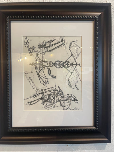 Original Pen + Ink Sketches (Framed)