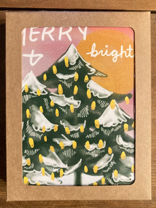 Merry + bright Holiday Card (Box of 8)