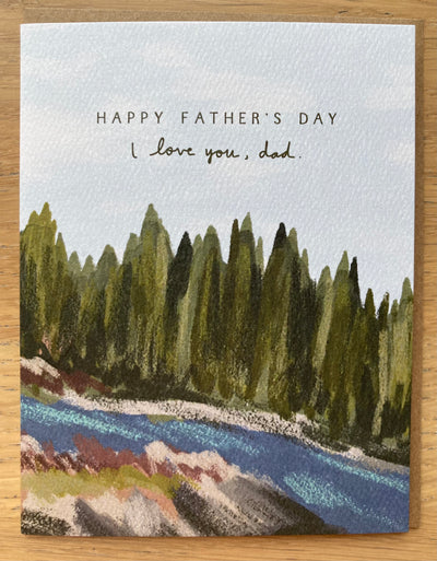 Happy Father's Day, love you dad -Greeting Card