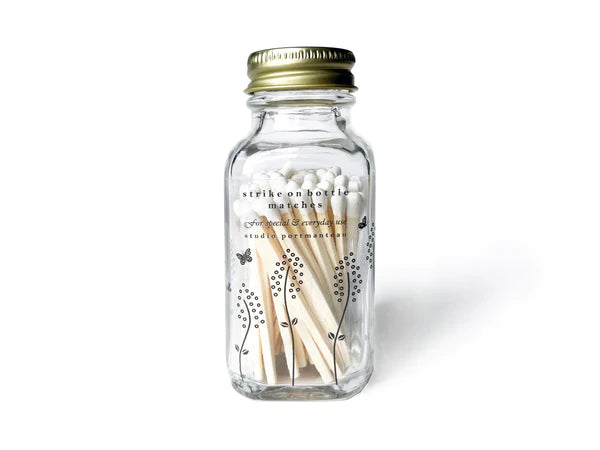 Wildflower 2" White Match Jar