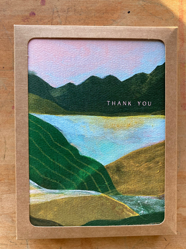 Greeting Cards (Box of 8) - Thank You Green Hills