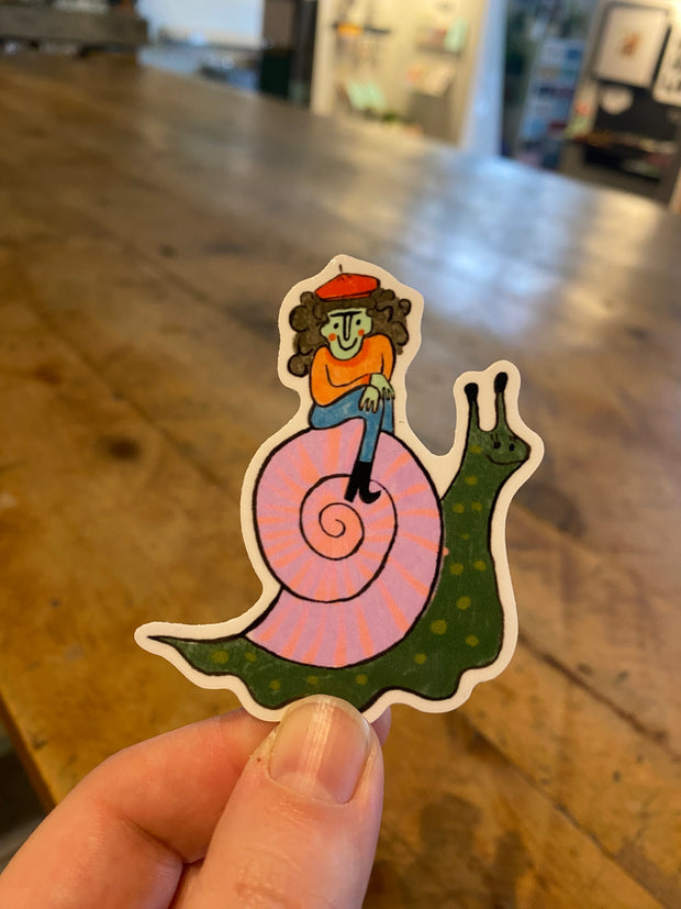 Snail Lady Sticker