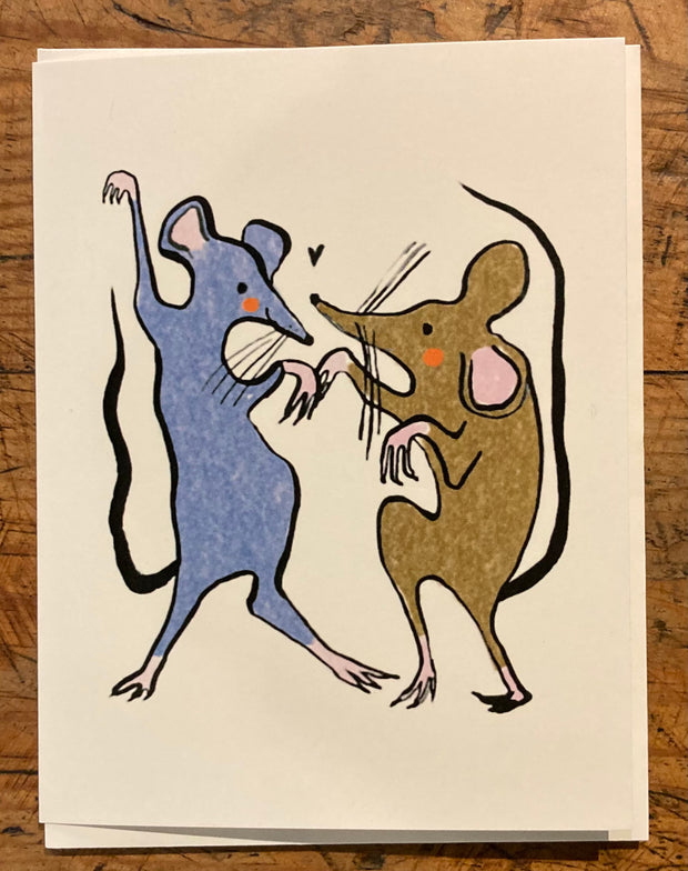 Dancing Mice Card