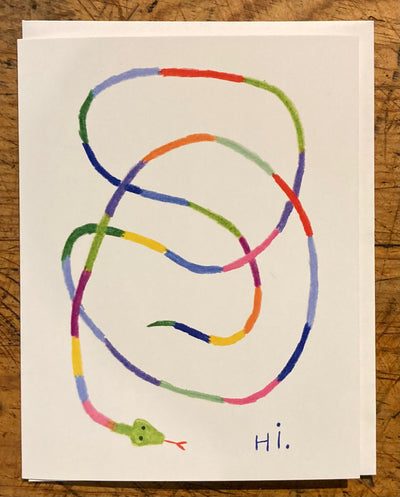 "Hi" Snake Card