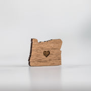 Oregon Love Wood Magnet
