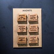 Oregon Cascade Mountains Magnet Set