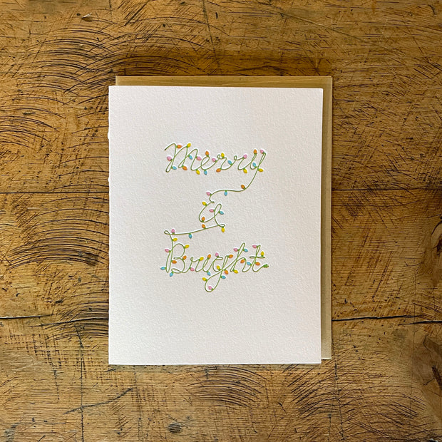 Minimal Adventure Letterpress Holiday Cards