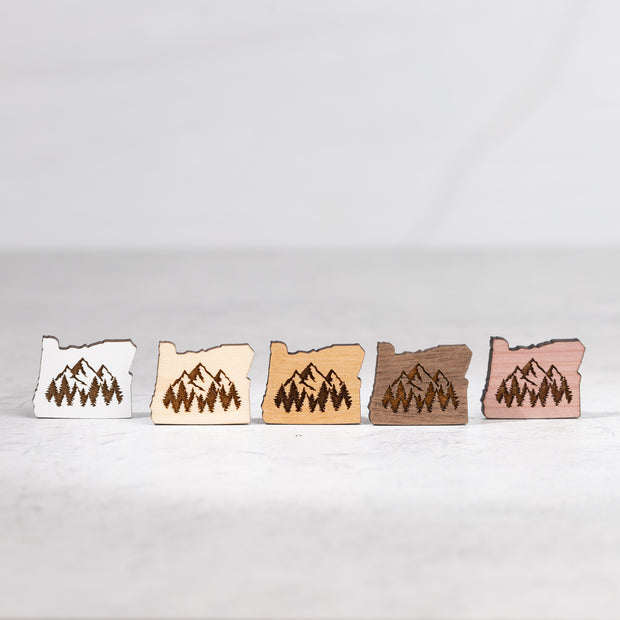 Oregon Mountains & Trees Mini Magnets
