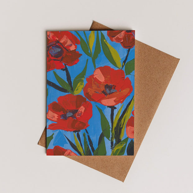 Poppies Greeting Card