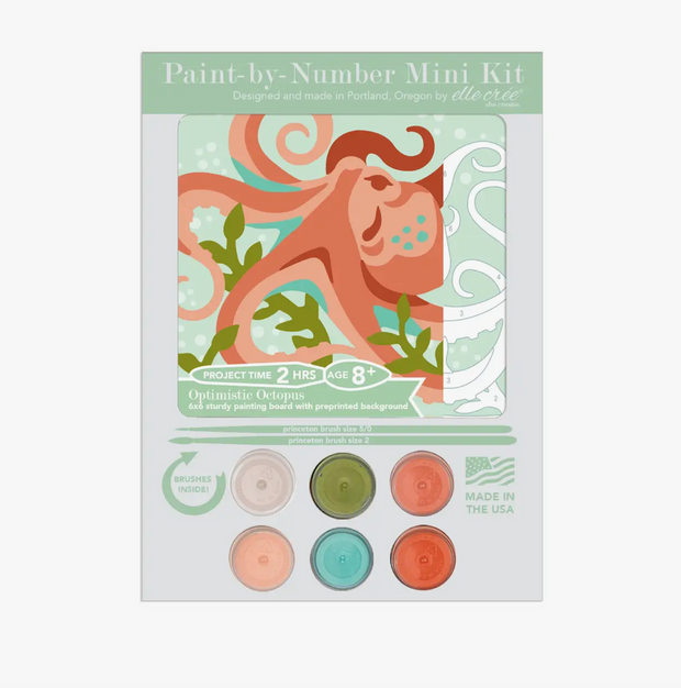 MINI Optimistic Octopus Paint-by-Number Kit