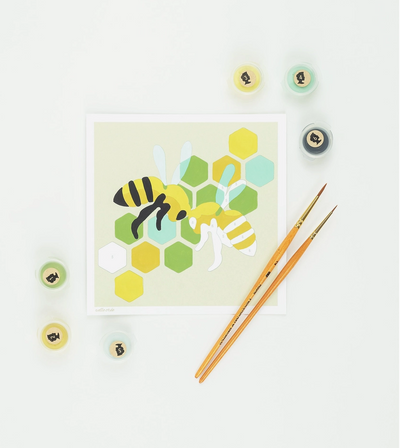MINI Bees with Comb Paint-by-Number Kit