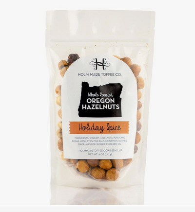 Holiday Spice Whole Roasted Oregon Hazelnuts