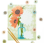 Sunflowers in Vase Paint-by-Number Kit