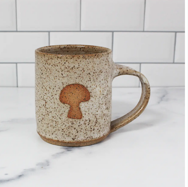 Mushroom Mug - Handmade Speckled Ceramic Mushroom Mug