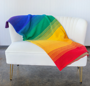 Rainbow Pride Ombre Throw