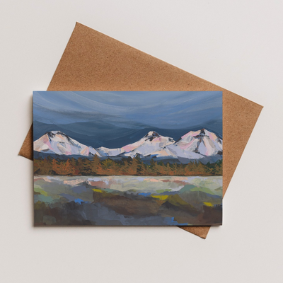 Three Sisters Panoramic Greeting Card