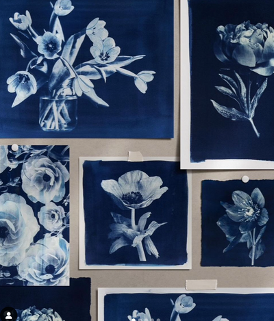 Blue In Bloom - Print