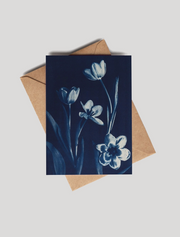 Blue In Bloom - Card