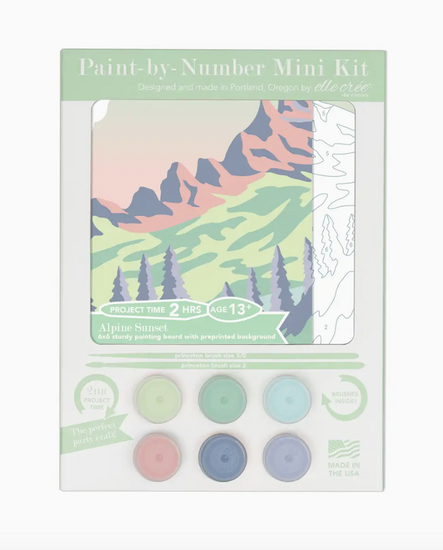 MINI Alpine Sunset Paint-By-Number Kit