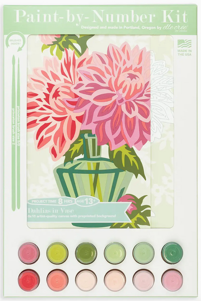 Dahlias Paint-by-Number Kit