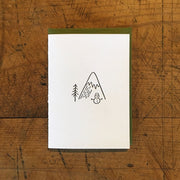 Minimal Adventure Letterpress Holiday Cards