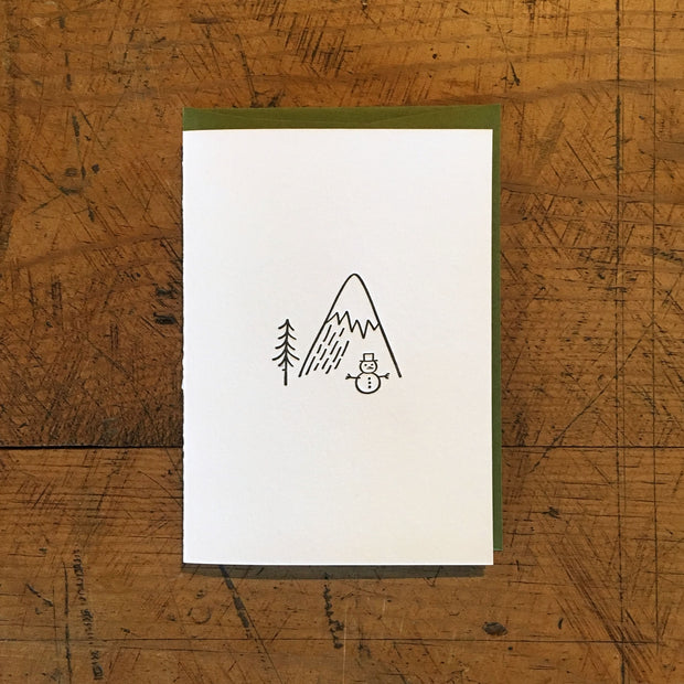 Minimal Adventure Letterpress Holiday Cards
