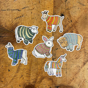 Animal Sweater Stickers