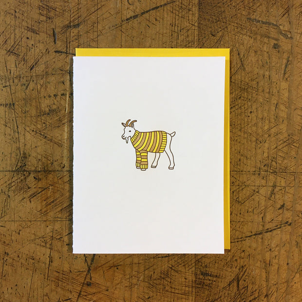 Animal Sweater Letterpress Cards