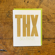 Thank You Letterpress Cards