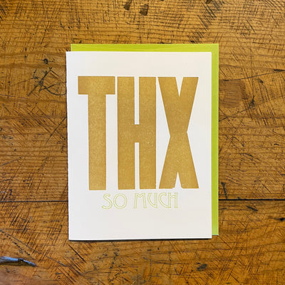 Thank You Letterpress Cards