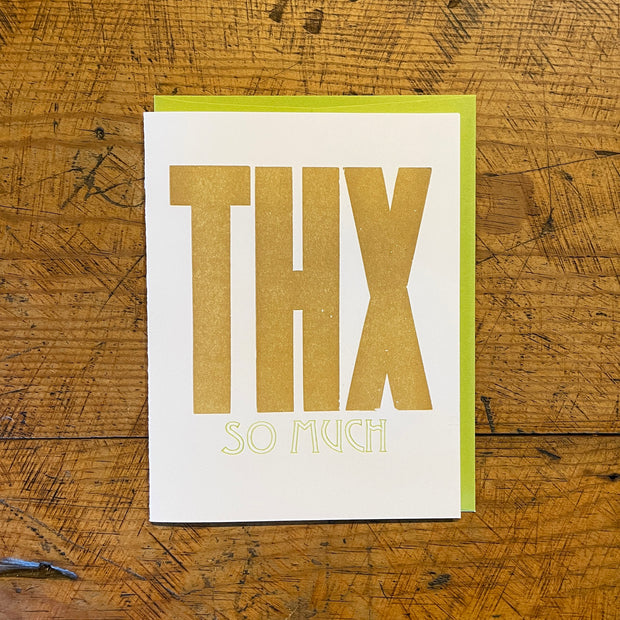 Thank You Letterpress Cards