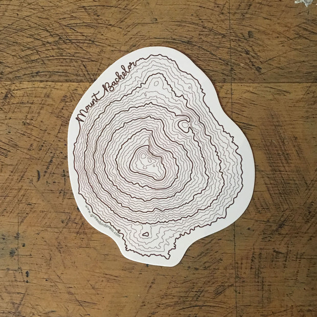 Topographical Map Stickers