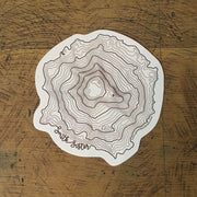 Topographical Map Stickers