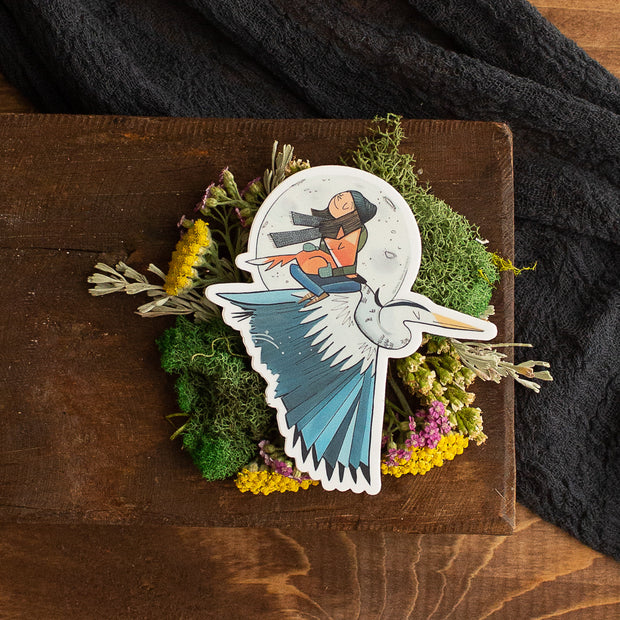 Sticker - Winter Heron