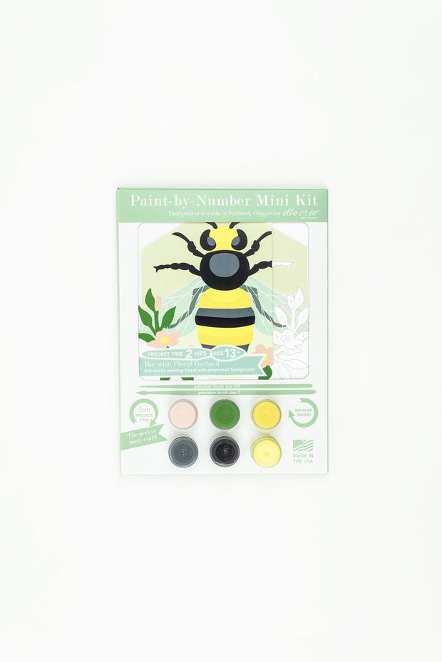 MINI Bee with Floral Garland Paint-by-Number Kit