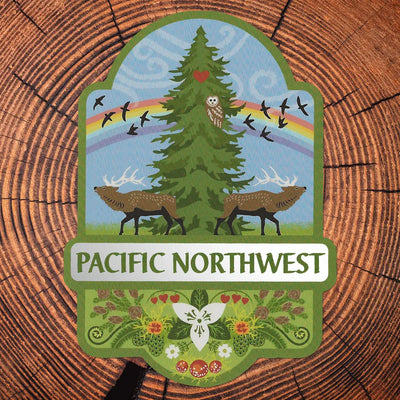 Pacific Northwest Matte Mirror PVC-Free Sticker